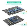 APGLSXY M.2 NGFF Msata SSDs to SATA3.0 2.5inch SSDs Enclosure Hard Disk Case Enclosure view 4