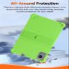 Case Compatible with Henadigi M17QF27A 11.97 Inch Tablet Shockproof Silicone Protective Case with Kickstand Anti-Slip, Drop-Resistant Business Style (Green) view 3