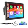 Car Stereo Radio Compatible for RAM 1500 2500 3500 2009-2012 with Carplay Android Auto GPS Navigation 10in Touchscreen Car Radio Player with Bluetooth WiFi FM Mirror Link Split Screen + Backup Camera view 1