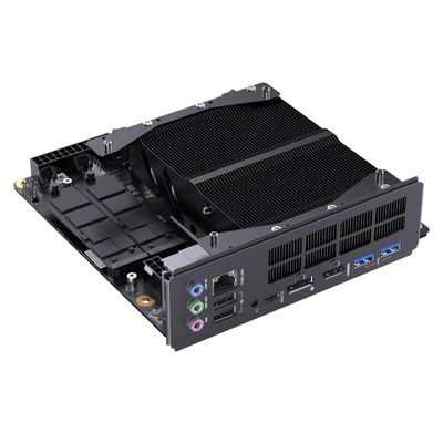 MINISFORUM BD895i SE Mini PC Motherboard AMD Ryzen 9 8945HX(16C/32T) Gaming Computer Without RAM/SSD/OS, 2X DDR5 SODIMM Slots, 2X PCIe4.0 SSD, M.2 2230 Key E Slot, HDMI+DP+USB-C Triple Video Outputs