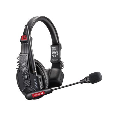 GODOX SkyTalk Air Wireless Intercom Headset System,2.4GHz 500m/1640ft Wireless Communication Headset 20H Worktime with Noise Reduction (1 PCS)