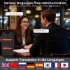 AI Translation Smart Glasses with Camera, 4K 800W HD Video Recording Glasses with Audio for Men Women with 155 Language & Accents, Chat GPT, Music Playback & Hands-Free Calls for Meeting,Driver,Travel view 2
