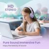 Acer USB-C Kids Headphones - 85/94dB Safe Volume Limited, Foldable Wired Over Ear Headphones for Travel, Toddler Headphones for School, Travel, iPad, Tablet, Purple Green, HK03C view 4