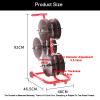 Wire Spool Rack,4/6/8 Reel Bearing Pay-Off Rack,Holder Commercial Industrial Steel Wire Rack Dispenser,for Storing Cables,Wires view 2