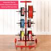 Wire Spool Rack,4/6/8 Reel Bearing Pay-Off Rack,Holder Commercial Industrial Steel Wire Rack Dispenser,for Storing Cables,Wires view 4