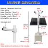 90.6in Super Tall Surveillance Pole with 4 Universal Wheels & 1 Lockable Storage Box, Mobile Security Camera Pole, Weatherproof CCTV Pole for Street(White-B) view 2