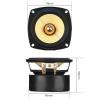 2Pcs 3 Inch 4/8 Ohm 25W Speaker Full Range Audio DIY Audio Bookshelf Speakers Round Sqaure Home Sound Theater Amplifier(8 Ohm 15W Square) view 2
