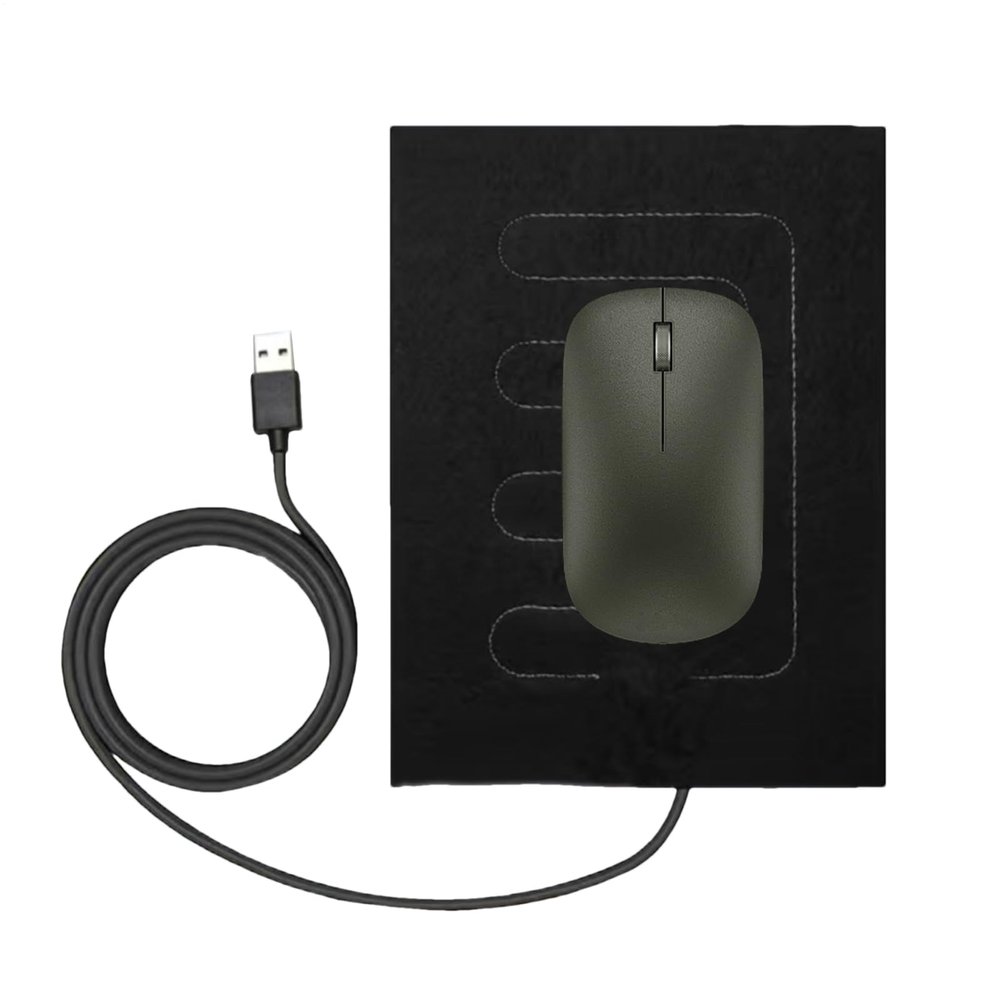 Heating Mouse Pad, Warm Desk Mouse Pad, 3 Level Adjustable Electric Safe Warmer Mat, for Home Dorm Office Study Apartment Work