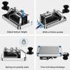 Mini CW Key Automatic Morse Send Telegram Double Paddle Morse Code Key Aluminum Alloy Body (Silver) view 3