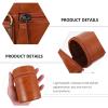 CAXUSD Shockproof Waterproof Camera Lens Bag and Protective Lens Pouch for DSLR Cameras Brown Suitable for Travel and Photography Enthusiasts view 4