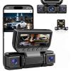 360 Car Dvr WiFi 4channels Dash Cam Video Recorder, 360 Car DVR WiFi 4 Channel Dash Cam Video Recorder, Front Rear and Inside with 5ghz WiFi & App Control view 1