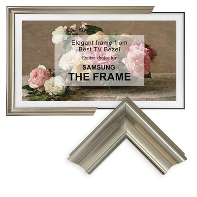 Stylespace Pewter Gold Bezel for 43" Samsung The Frame TV (2021-2026)