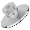 BESPORTBLE Record Weight Stabilizer and Turntable Disc Clamp for Vinyl Records, Low Profile Aluminum Silver Turntable Weight for HiFi Audio, Vibration Reduction for Music Enthusiasts view 1