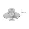 BESPORTBLE Record Weight Stabilizer and Turntable Disc Clamp for Vinyl Records, Low Profile Aluminum Silver Turntable Weight for HiFi Audio, Vibration Reduction for Music Enthusiasts view 2