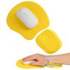 Ergonomic Mouse Pad with Wrist Support, Memory Foam Wrist Rest & Mouse Pad Set, Relieves Wrist Pressure for Comfortable Office & Gaming Use (Bright Yellow) view 1