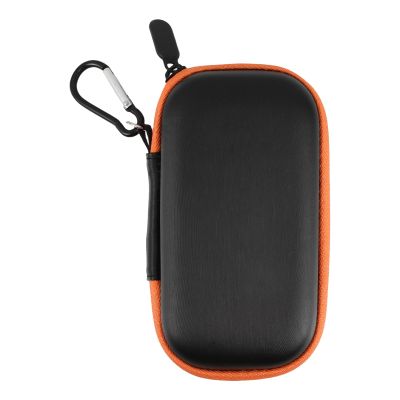 CAXUSD Hard Drive Carrying Case Portable External Hard Drive Storage Bag Cable Organizer for Travel Small EVA Protector Orange Zipper