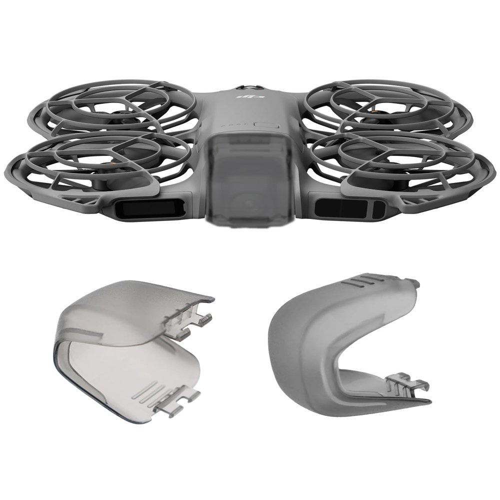 2-Pack Lens Cover for DJI Neo 2 Drone, FJIASTB Thickening PC Gimbal Protector (Frosted Clear)