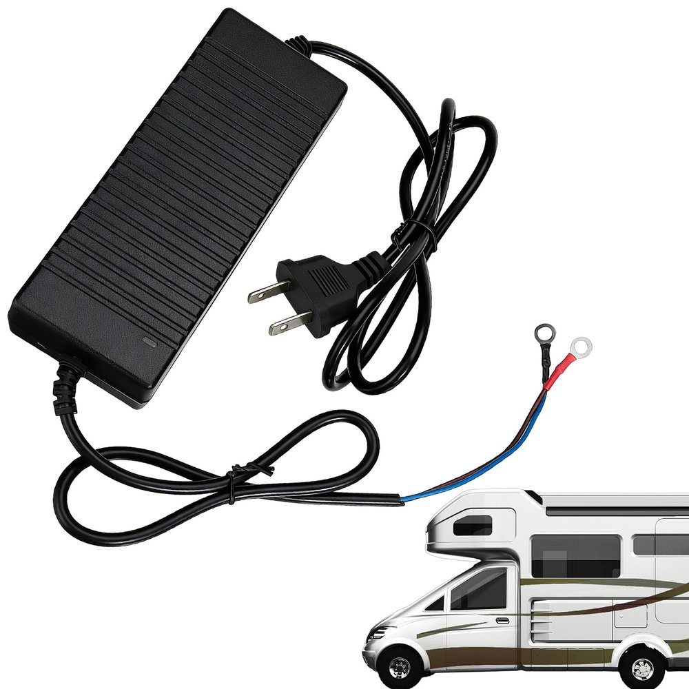 110V to 12V Converter 180W Power Transformer, AC to DC Converter, RV Power Converter, Inverter Charger, 12 Volt 25A Auto Adapter with ABS Housing for RV Workshop Garage Outdoor, 7.87x4.72x1.97 Inches