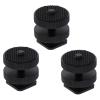 LABRIMP 3Pcs DSLR Camera Hot Shoe Mount Adapter 1/4 Inch Metal Double-Layer Screw for Strobe LED Light Stand Tripod Accessories Kit view 1