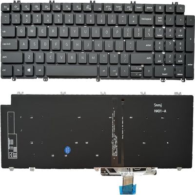 100% New Laptop Replacement Backlit Keyboard for Dell Precision 7750 7550 7760 7560 Series Laptop with Backlight US Layout P/N: 0713DM 713DM PK132V72B00