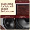 Pyle 5.25'' Wired Bookshelf Speakers, 2-Way HiFi Home Theater Bookshelf Speakers with Silk Dome Tweeter, Woven Woofer, Wall Mount Bracket, Magnetic Grill Cherry Bookshelf Speakers Wall Mount view 4