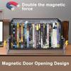 Salajory CD Storage Rack - CD Storage Case Holds 38 Full Case CDs, 76 Slim Case CDs, Desktop or Closet CD Stand, CD Display for Blu-Ray | Video Game Cases | Papers | Cards, Black view 3