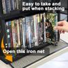 Salajory CD Storage Rack - CD Storage Case Holds 38 Full Case CDs, 76 Slim Case CDs, Desktop or Closet CD Stand, CD Display for Blu-Ray | Video Game Cases | Papers | Cards, Black view 4