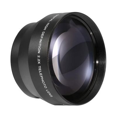 Lens, 67mm 2.2X Affiliated Telephoto High Definition Lens,Compatible for Nikon Canon Sony DSLR Cameras,for Camera