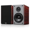 Pyle 6.5" Home Audio Speakers, 2-Way Passive Bookshelf, 240W Max Power, 1" Silk Dome Tweeter, Composite Woofer, Gold Plated 5 Way Binding Post, Rubber Surrounds, Beautiful Wood Grain Finish - Pair view 1