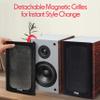 Pyle 6.5" Home Audio Speakers, 2-Way Passive Bookshelf, 240W Max Power, 1" Silk Dome Tweeter, Composite Woofer, Gold Plated 5 Way Binding Post, Rubber Surrounds, Beautiful Wood Grain Finish - Pair view 4