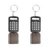 KEXIAO Portable 8 Digit with Cover Calculator Keyring Keychain Attachment for School Office and Travel view 1