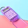 KEXIAO Portable 8 Digit with Cover Calculator Keyring Keychain Attachment for School Office and Travel view 4