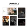 Lens, 24mm F6.3 AF Full Frame Ultra-Thin Lens,Compatible for Sony E Nikon Z L-Mount Canon RF Fuji XF Camera,for Camera(Black,L-Mount) view 2