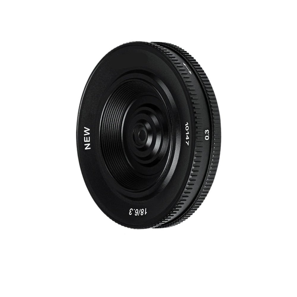 Lens, APS-C Frame 18mm F6.3 Ultra-Slim Camera Lens Street Photography,Compatible for Sony E Fujifilm X Nikon Z M43-mount,for Camera(E-Mount(APS-C))