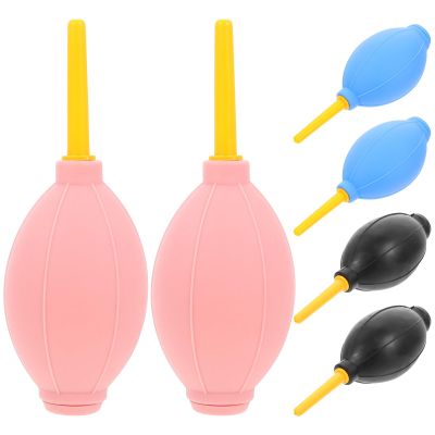 PERSELOSO 6Pcs Silicone Air Blower Dust Balls for Eyelash Extension and Electronics, Portable Compressed Air Pump Dust Blower Set for Camera and Computer Cleaning