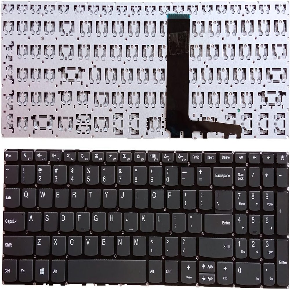 100% New Replacement Laptop Keyboard for Lenovo IdeaPad 320-15IKB 320-15ISK 320-17IKB 320-17ISK 320-15AST 320-15IKB Without Frame, Without trackpoint, Without Backlight Gray