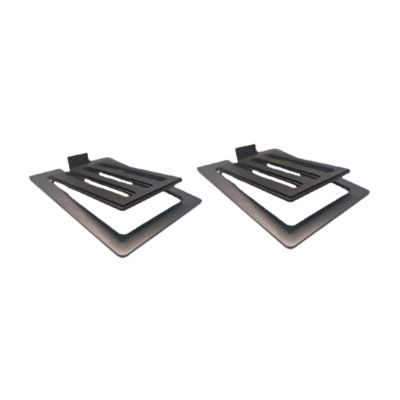 2Pcs Tilted Desktop Speaker Stands Brackets Anti Slip Bookshelf Desk Surround Sound Speaker Riser for Compact PC Small Gaming- Black