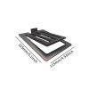 2Pcs Tilted Desktop Speaker Stands Brackets Anti Slip Bookshelf Desk Surround Sound Speaker Riser for Compact PC Small Gaming- Black view 4
