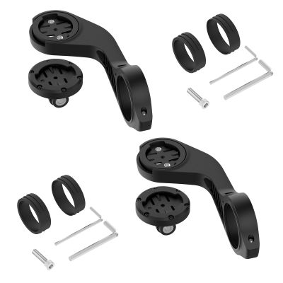 2-in-1 Bike Computer & Front Light Holder for Garmin Edge 1050/540/840 + Tail Light Bracket for Varia RTL515 with Airtag Holder, for iGPSPORT,Blackbird, Magene, XOSS (2Pcs 2-in-1 Mount)