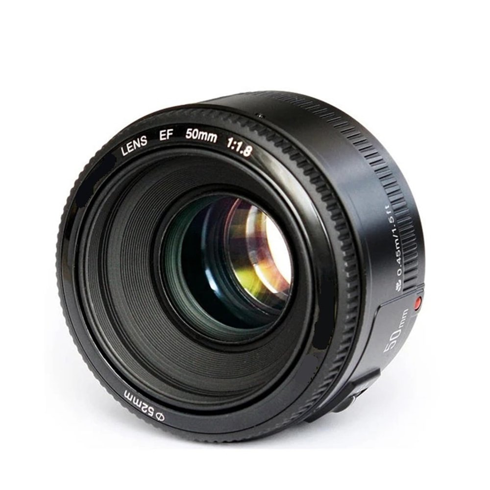 Lens, 50mm F1.8 AF MF Multi-Coated Large Aperture Fixed Focus Lens,Compatible for Canon Nikon DSLR FX DX Frame Camera,for Camera