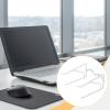 Bassadoro Laptop Stand for Desk, Portable Laptop Riser with Breathable Ventilated Cooling, Adjustable Ergonomic Computer Stand Holder for Office Supplies, Black- White view 2