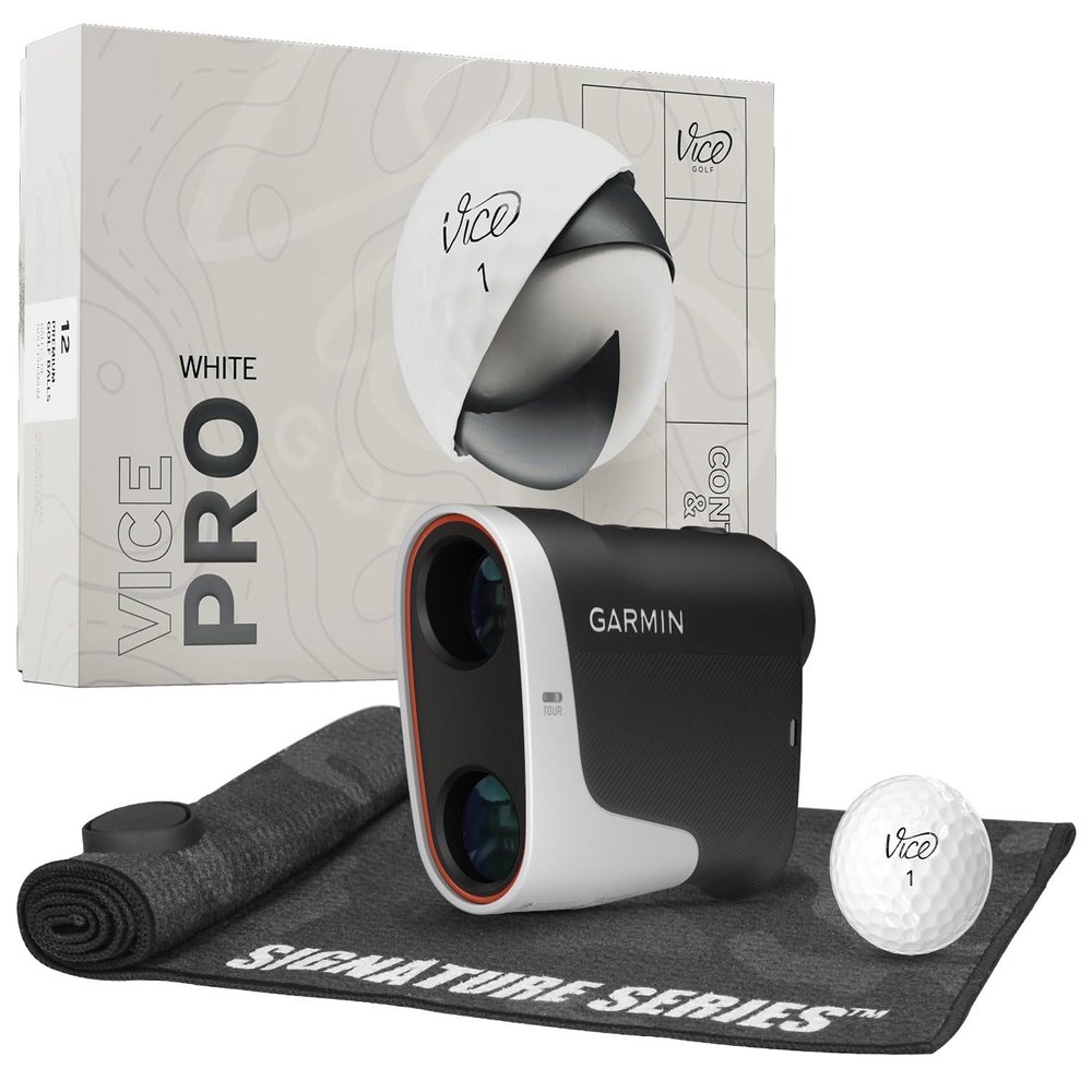 Garmin Z30 with Vice Pro White Signature Towel