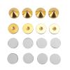 4 Set Speaker Isolation Feet, Aluminum Alloy Speaker Vibration Absorber Spike, Shockproof Stand Feet with Anti - Slip Mat for CD DVD Player Amplifier, High Density Damping Isolatio (Gold) view 1