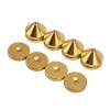 4 Set Speaker Isolation Feet, Aluminum Alloy Speaker Vibration Absorber Spike, Shockproof Stand Feet with Anti - Slip Mat for CD DVD Player Amplifier, High Density Damping Isolatio (Gold) view 3