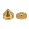 4 Set Speaker Isolation Feet, Aluminum Alloy Speaker Vibration Absorber Spike, Shockproof Stand Feet with Anti - Slip Mat for CD DVD Player Amplifier, High Density Damping Isolatio (Gold) view 4
