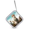 FekiLoot Mexican Llama Cactus CD Case 40 Capacity DVD Case Holders Hard Plastic Disc Wallet Storage Binder Portable Zipper CD Collection Bag Large Disc Organizer Car Home Travel view 3