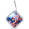 FekiLoot Pink Flowers Butterflies CD Case 40 Capacity DVD Case Holders Hard Plastic Disc Wallet Storage Binder Portable Zipper CD Collection Bag Large Disc Organizer Car Home Travel view 3