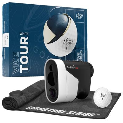 Garmin Z82 with Vice Tour White Signature Towel