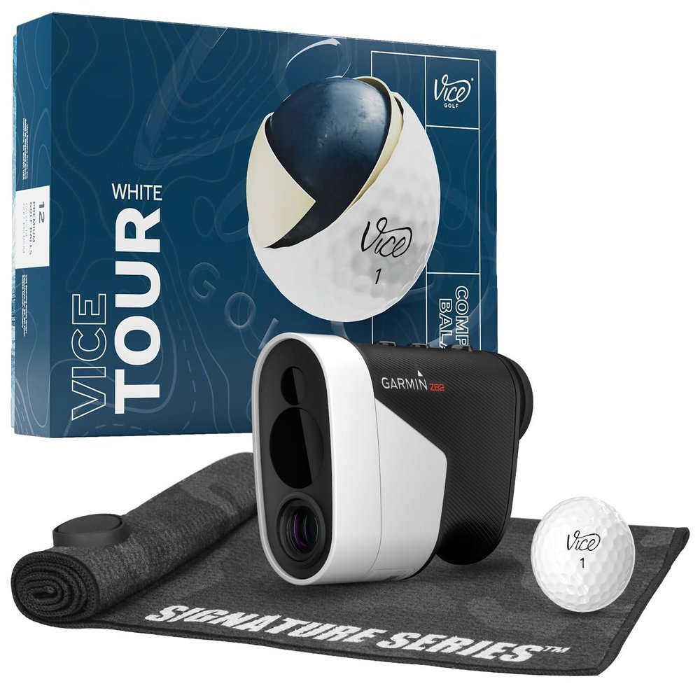 Garmin Z82 with Vice Tour White Signature Towel