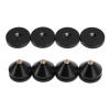 4 Set Speaker Isolation Feet, Aluminum Alloy Speaker Vibration Absorber Spike, Shockproof Stand Feet with Anti - Slip Mat for CD DVD Player Amplifier, High Density Damping Isolatio (Black) view 2